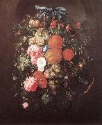 HEEM, Cornelis de Still-Life with Flowers wf painting